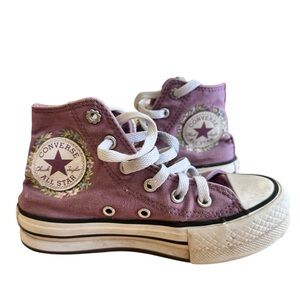 Converse Chuck Taylor Platform Feline Florals High-Top Sneakers Girl Size 13